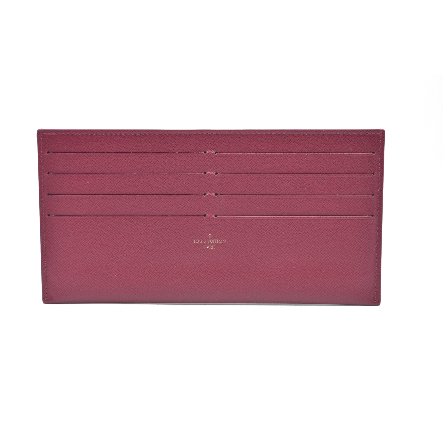 AUCTION Louis Vuitton  Calfskin Pochette Felicie Card Holder Insert Fuchsia