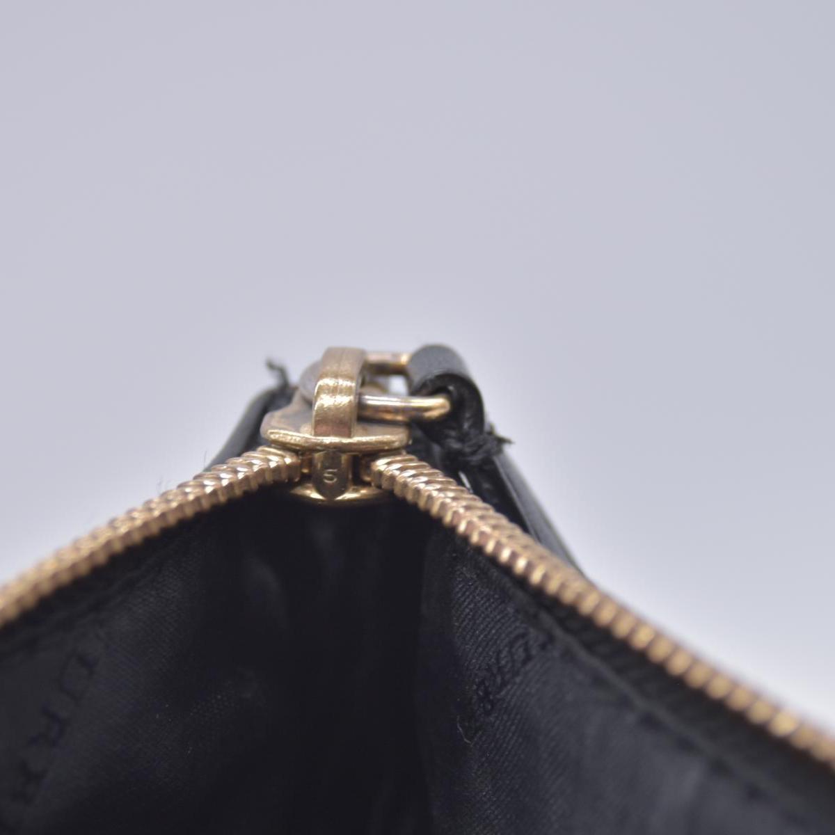 Burberry Horseferry Check Peyton Crossbody Clutch Bag Black CONSIGNMENT