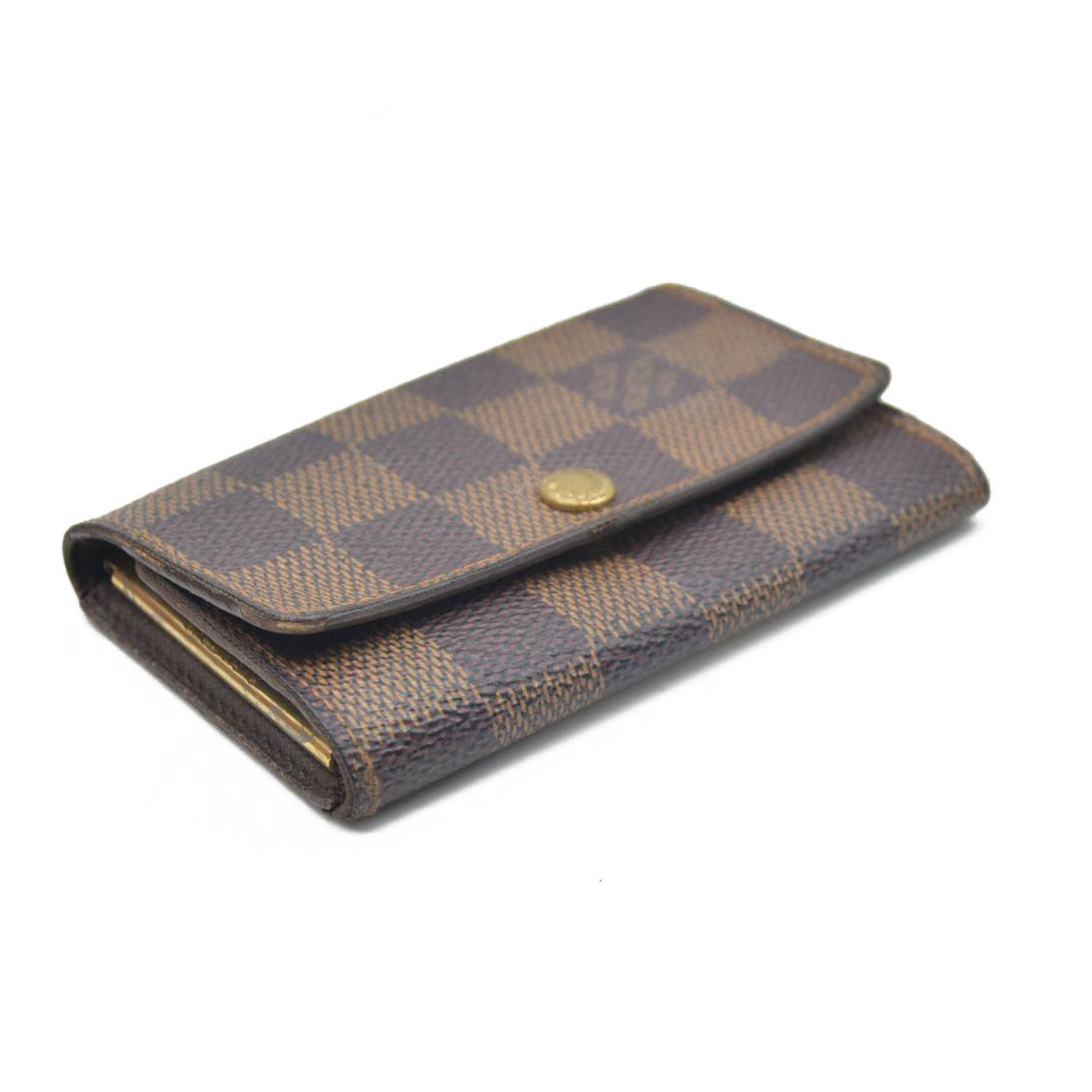 AUCTION $345 Louis Vuitton Damier Multicles 6 Ring Key Case Brown CT1011