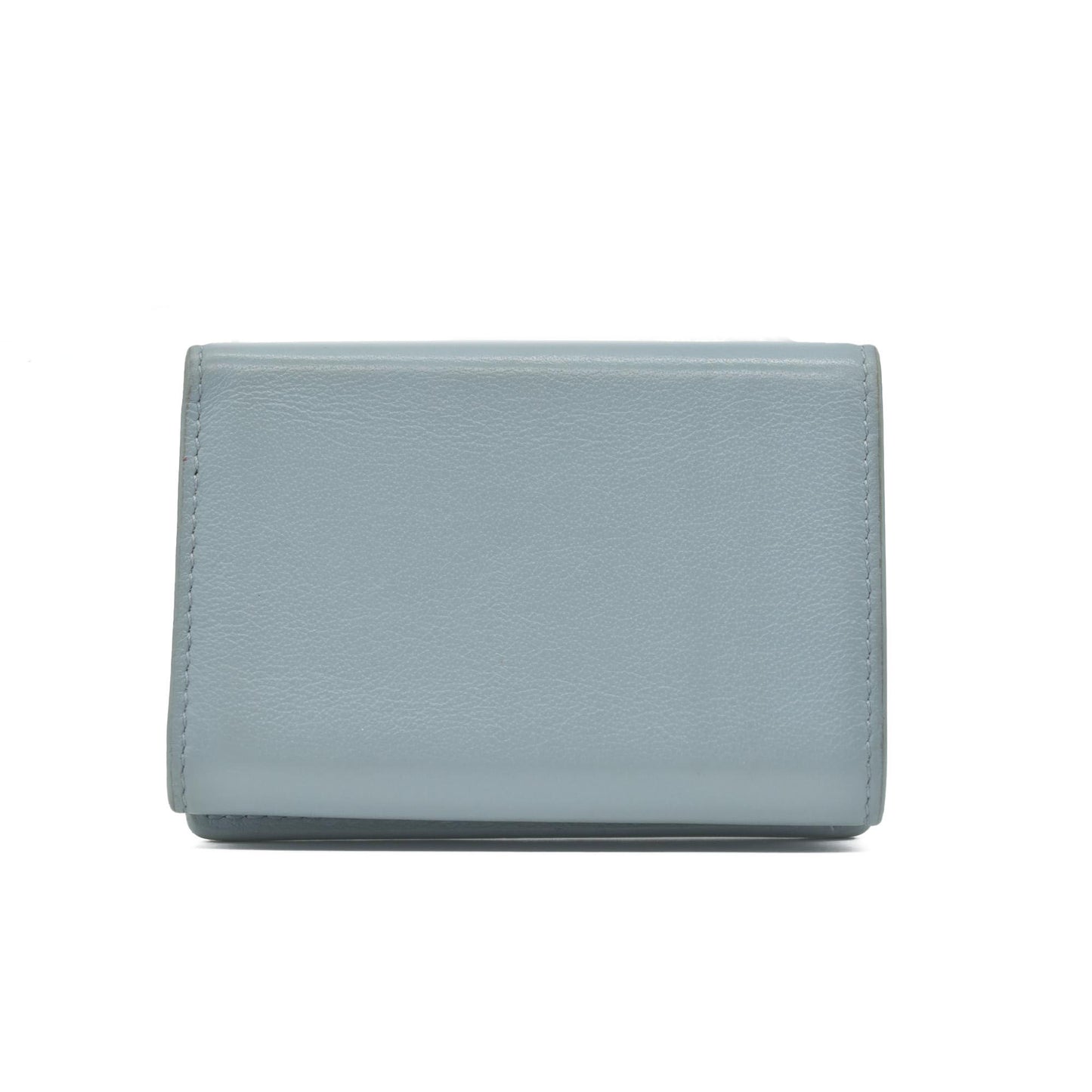 Balenciaga Leather Compact Wallet Blue CONSIGNMENT