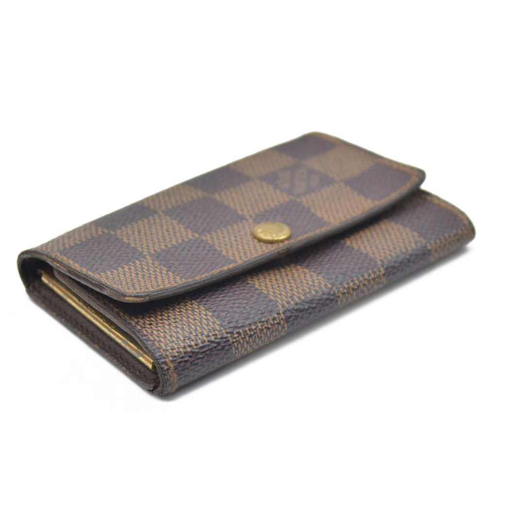 AUCTION $345 Louis Vuitton Damier Multicles 6 Ring Key Case Brown CT1011