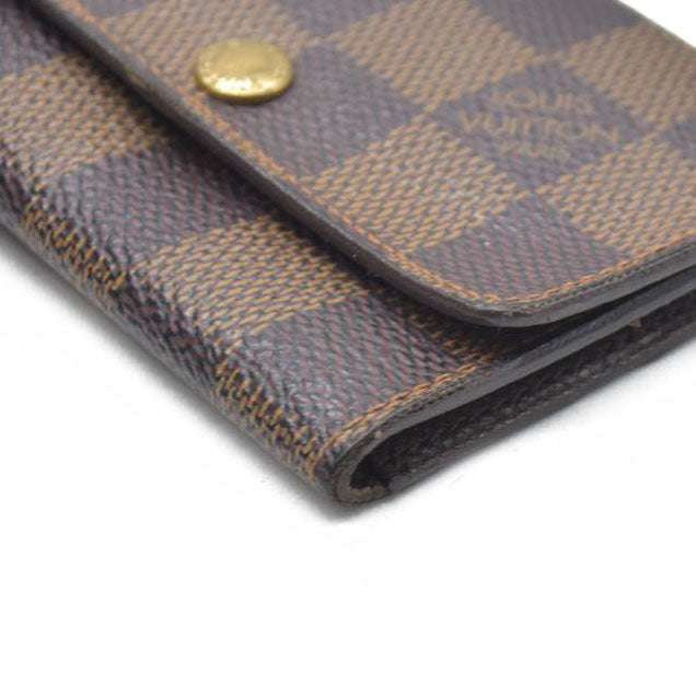 AUCTION $345 Louis Vuitton Damier Multicles 6 Ring Key Case Brown CT1011