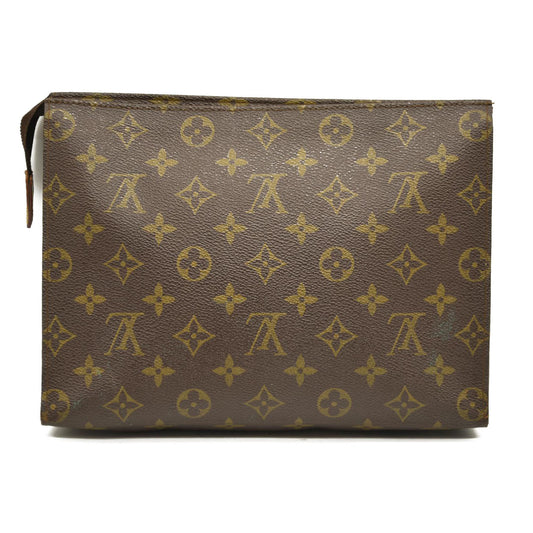 Louis Vuitton  Monogram Toiletry Pouch 26 843 Brown Interior