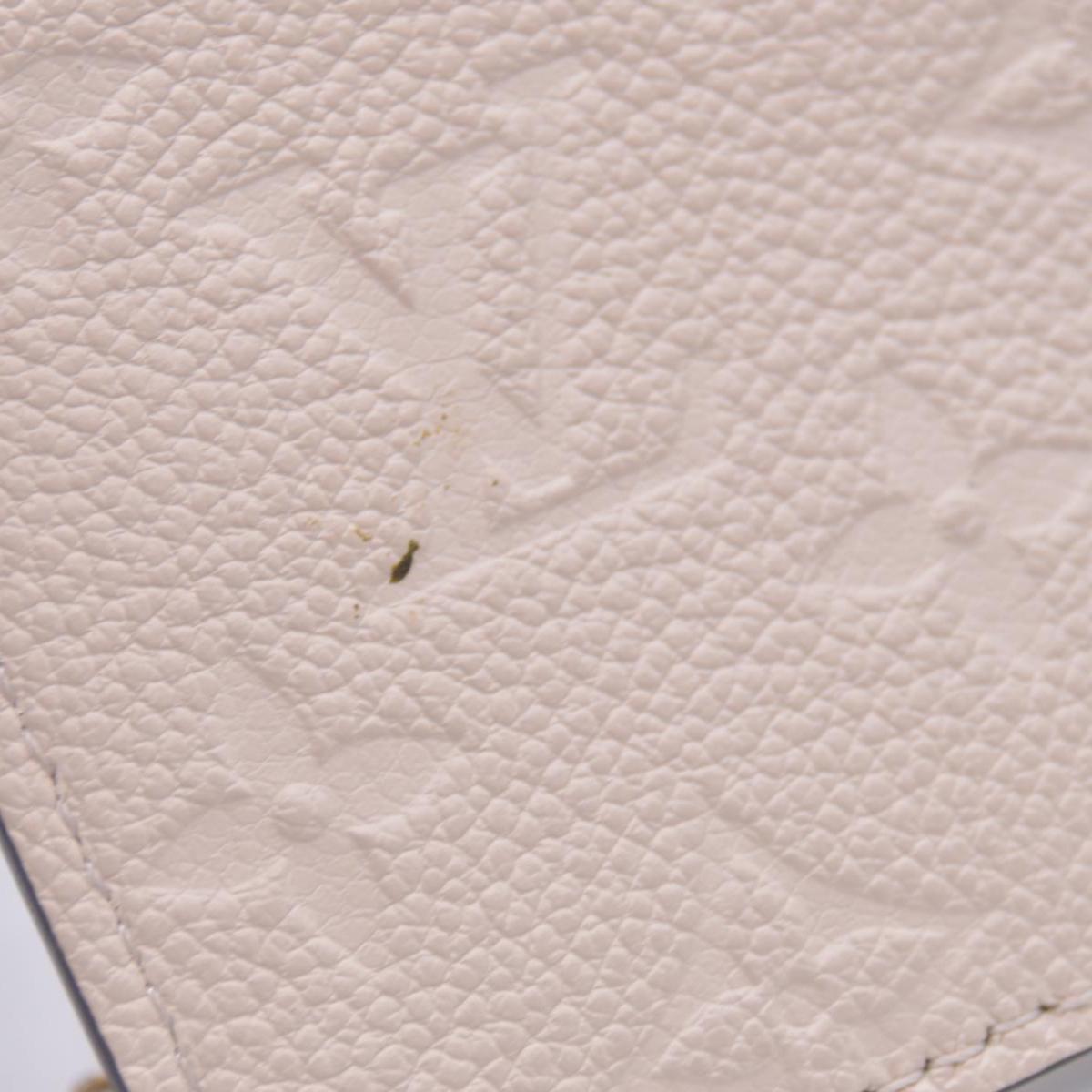 $650 Louis Vuitton Key Pouch S Empreinte Cream CONSIGNMENT