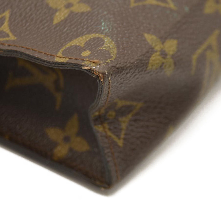 Louis Vuitton  Monogram Toiletry Pouch 26 843 Brown Interior