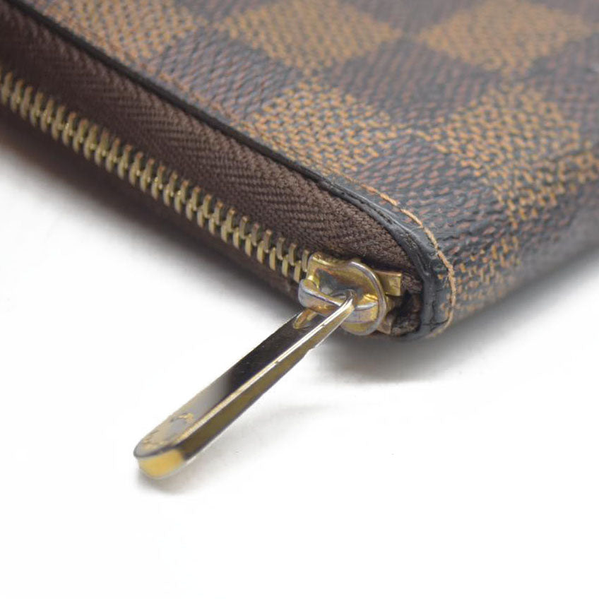 $545 Louis Vuitton Damier Ebene Zippy Coin Purse AUCTION