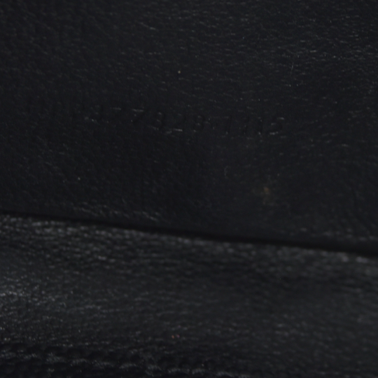 $1600 Saint Laurent Grain De Poudre Matelasse Chevron Monogram Envelope Chain Wallet Black