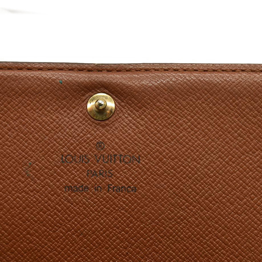 Louis Vuitton  Monogram Porte-Monnaie Billets Tresor Wallet MI0926