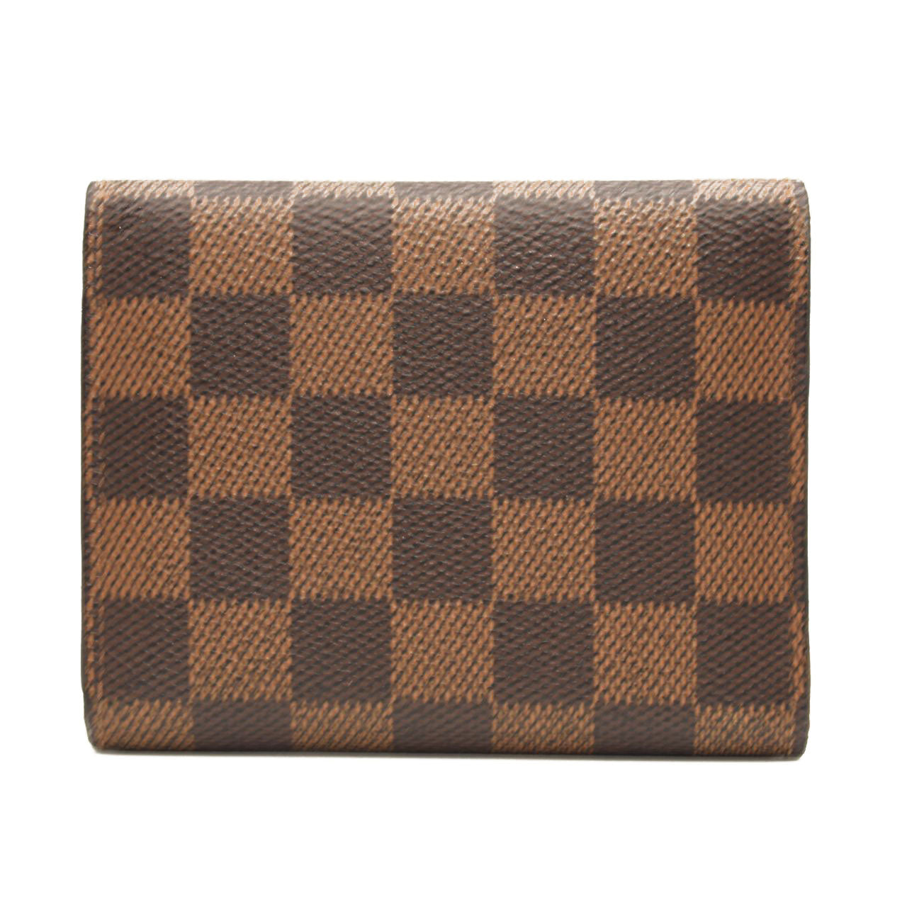 LOUIS VUITTON Damier Ebene Victorine Wallet Red