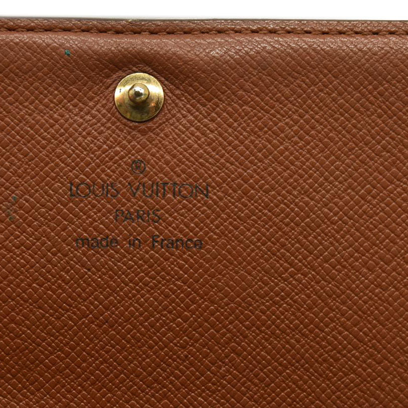 Louis Vuitton  Monogram Porte-Monnaie Billets Tresor Wallet MI0926