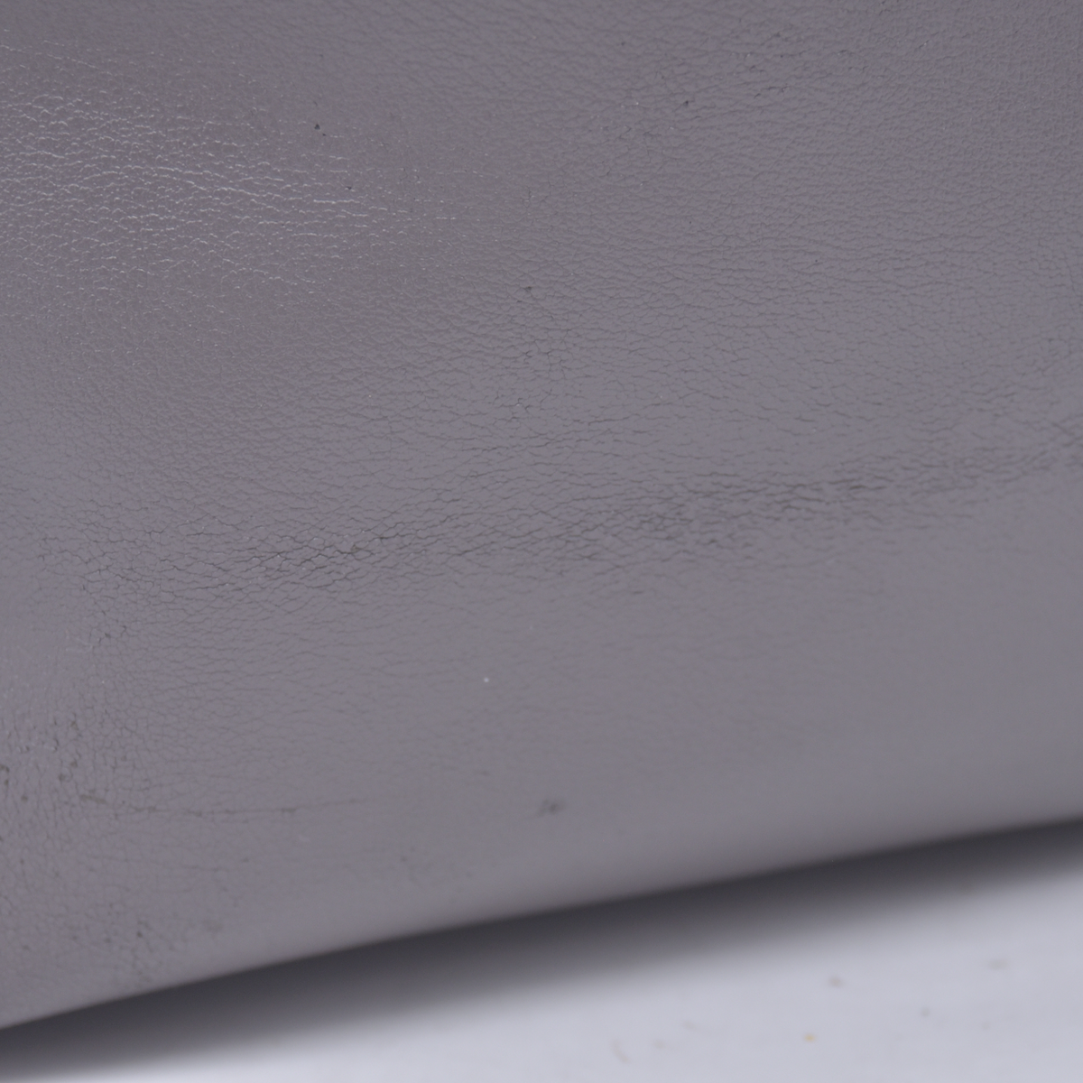$1650 2018 SAINT LAURENT Calfskin Shopping East West YSL Tote Grey