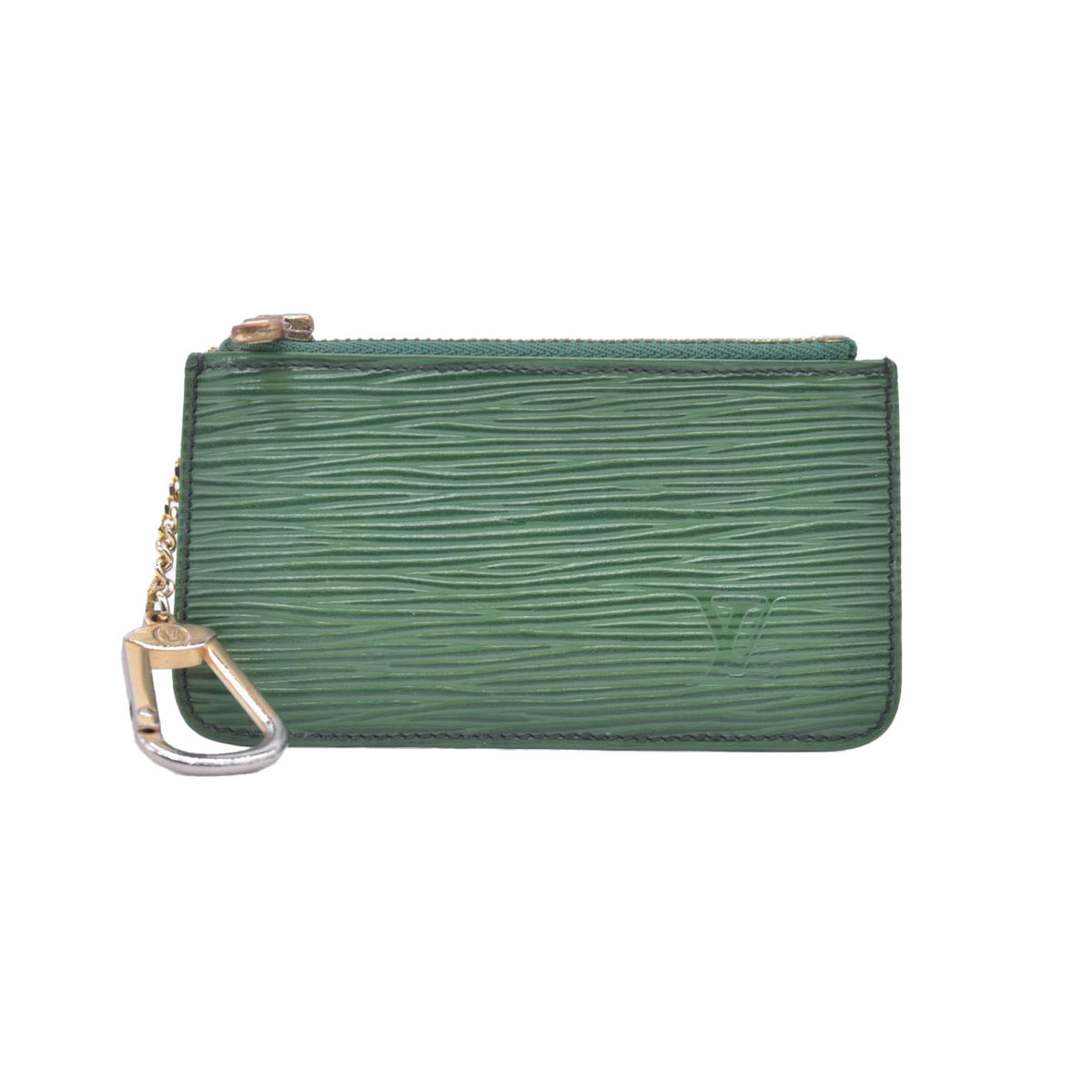Louis Vuitton Epi Pochette Cles Green CONSIGNMENT