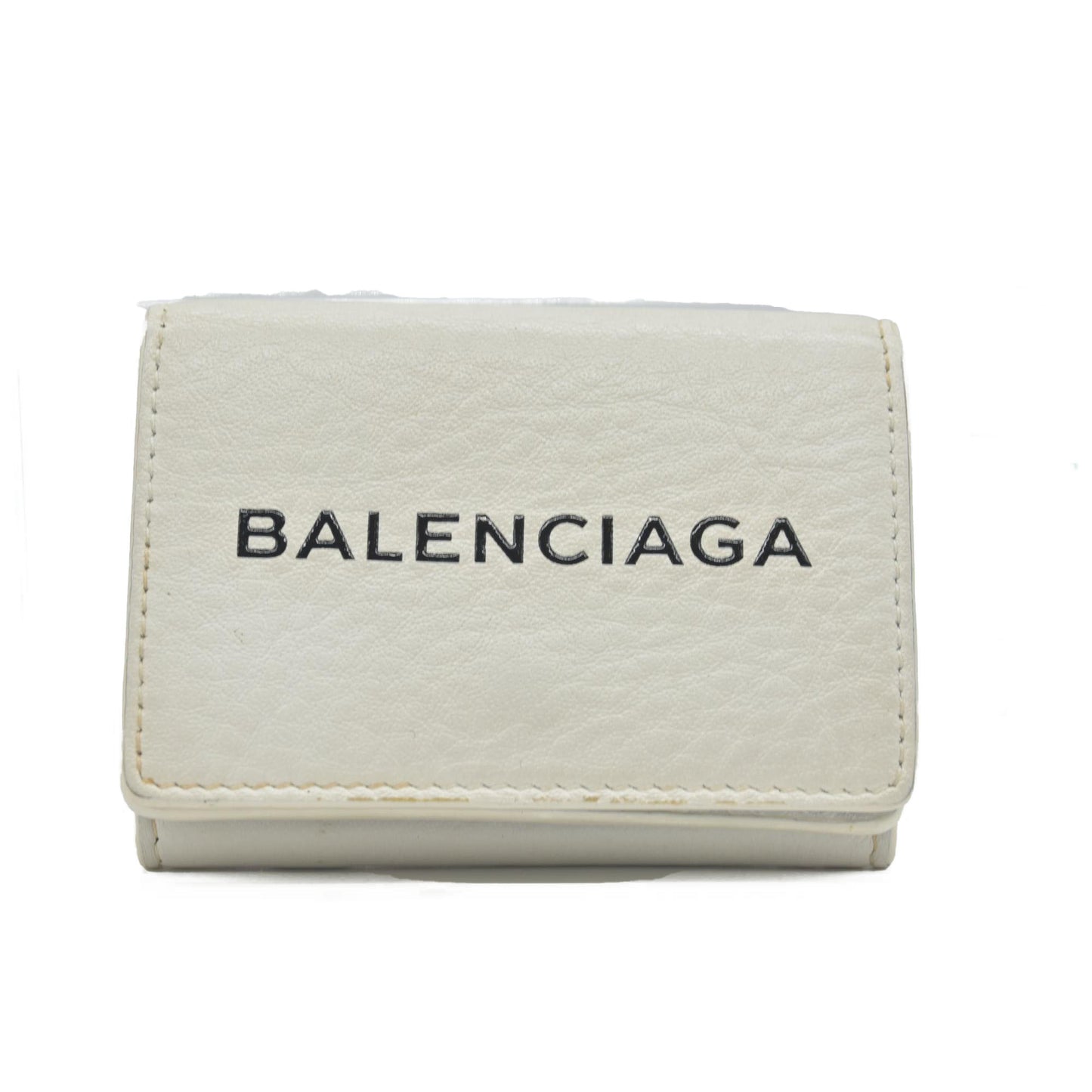 Balenciaga Trifold Compact Wallet Leather Compact Wallet CONSIGNMENT