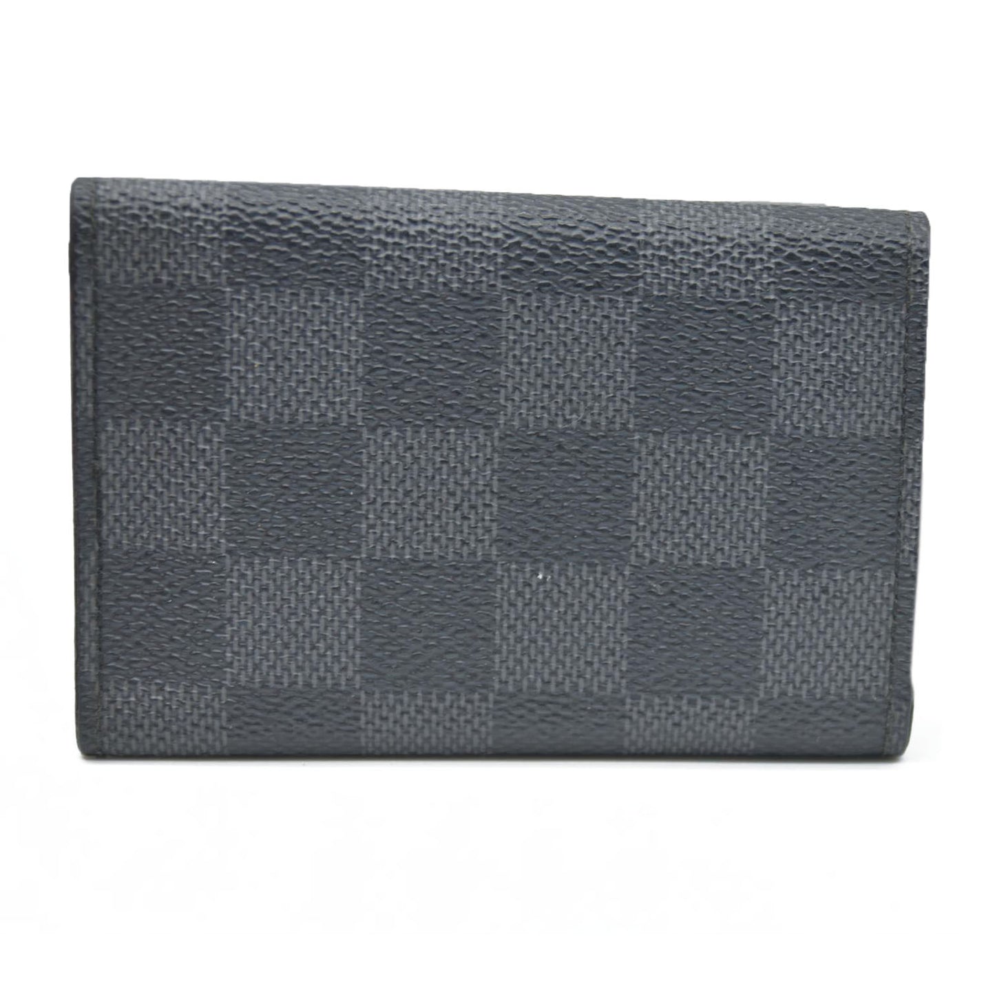 AUCTION $345 Louis Vuitton Damier Graphite Multicles 6 Ring Key Case Black CT3009