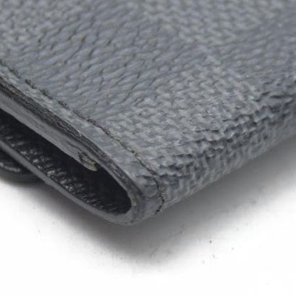 AUCTION $345 Louis Vuitton Damier Graphite Multicles 6 Ring Key Case Black CT3009