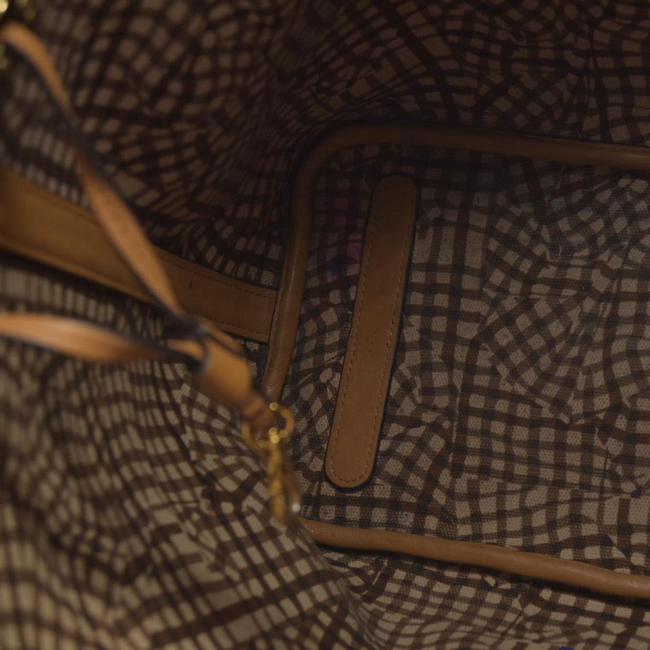 $770 MCM Tote Brown Cognac Liz Reversible Tote