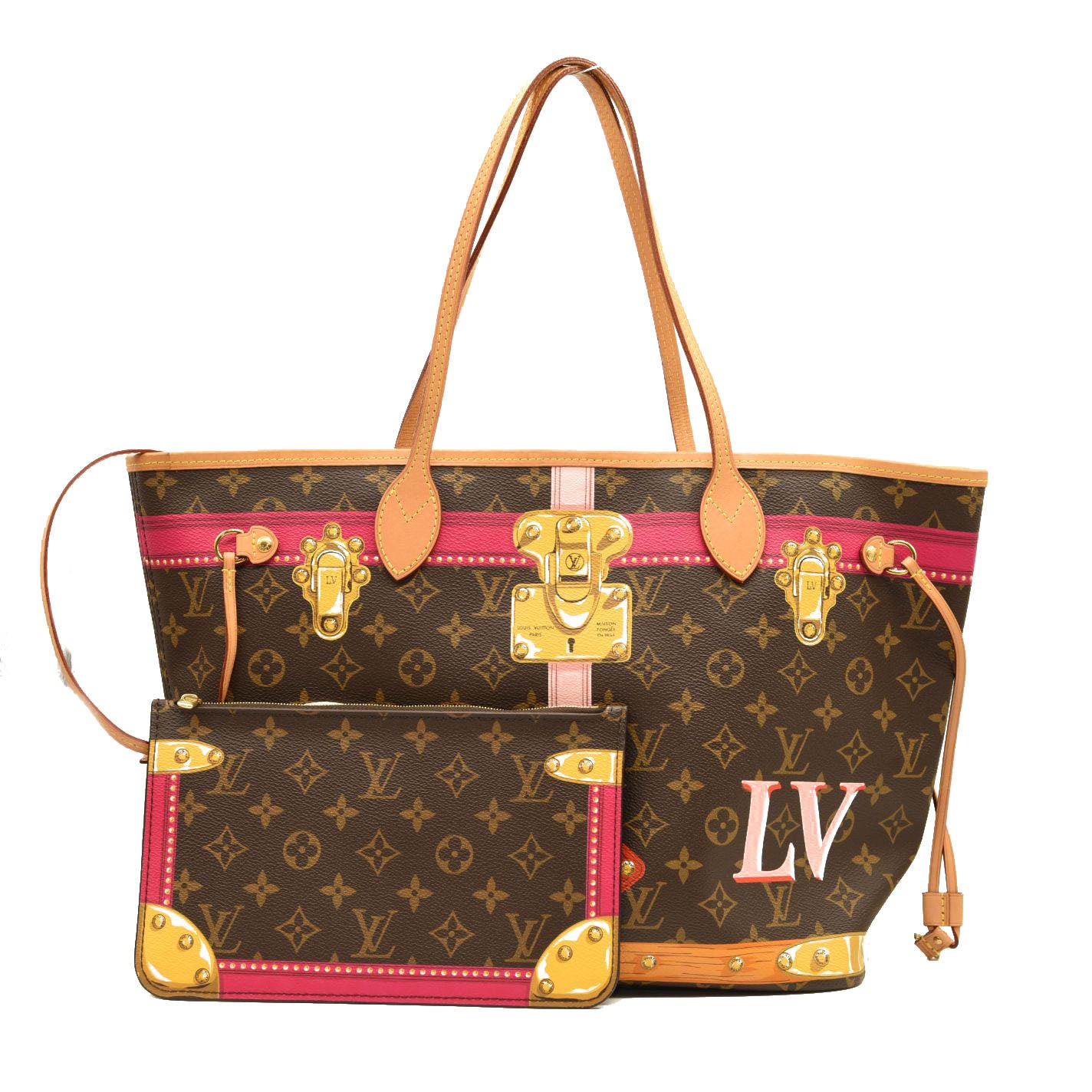 LOUIS VUITTON Monogram Summer Trunks Neo Neverfull MM