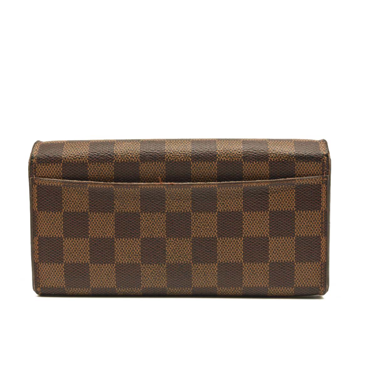 LOUIS VUITTON Damier Ebene Sarah Wallet NM