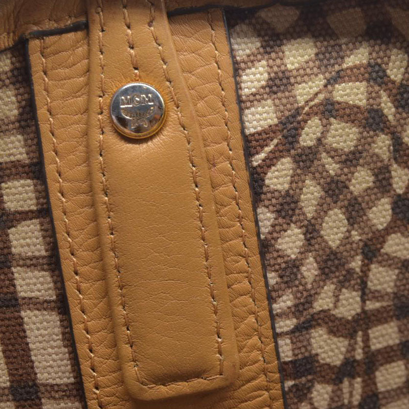 $770 MCM Tote Brown Cognac Liz Reversible Tote