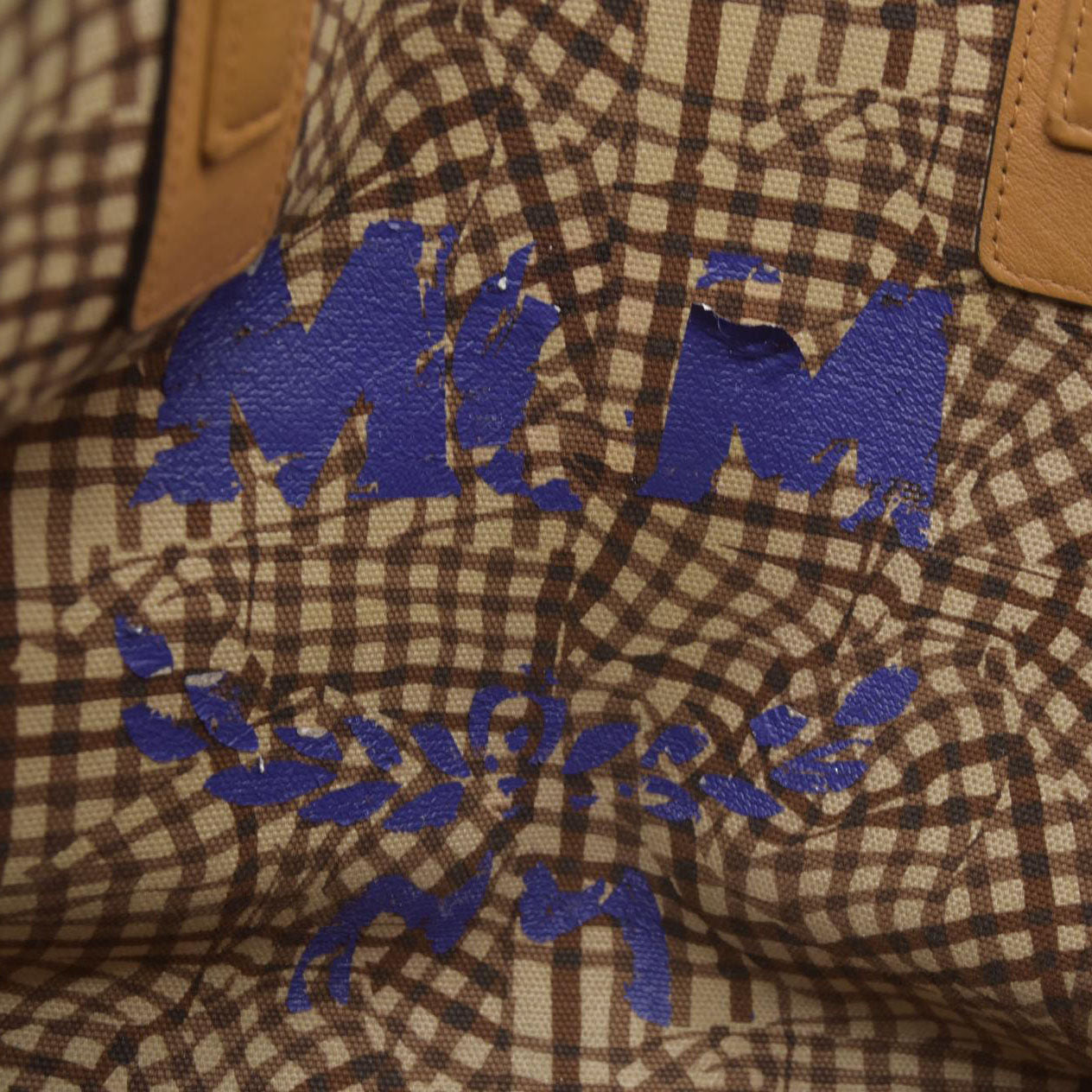 $770 MCM Tote Brown Cognac Liz Reversible Tote