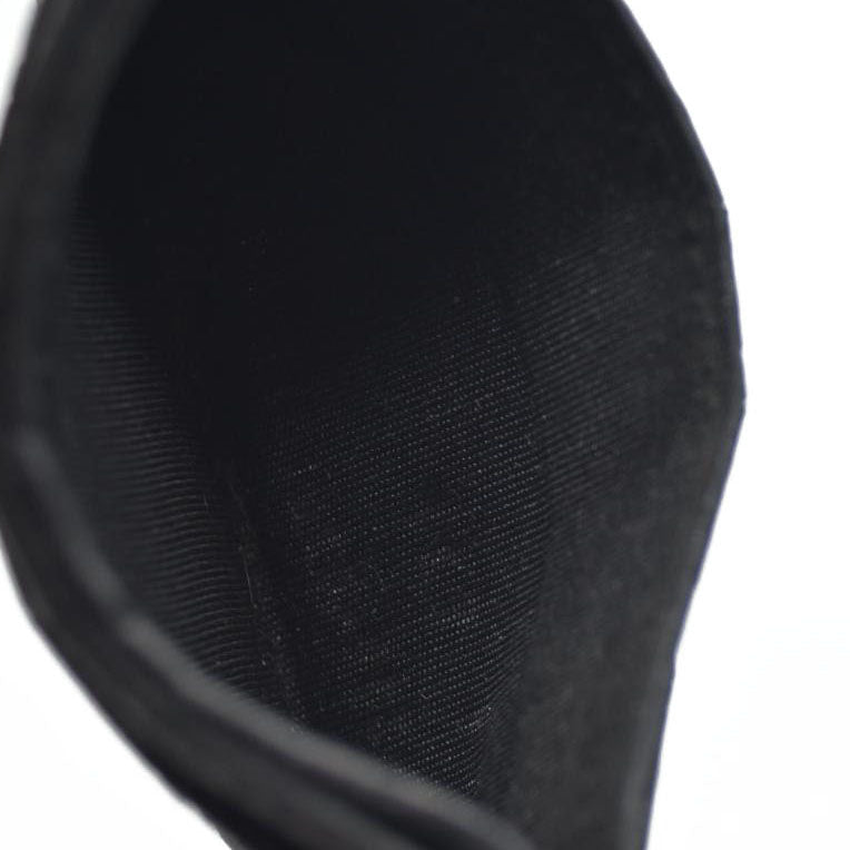 AUCTION $345 Jimmy Choo Logo Embossed Leather Card Case Black