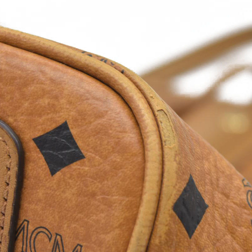 $770 MCM Tote Brown Cognac Liz Reversible Tote