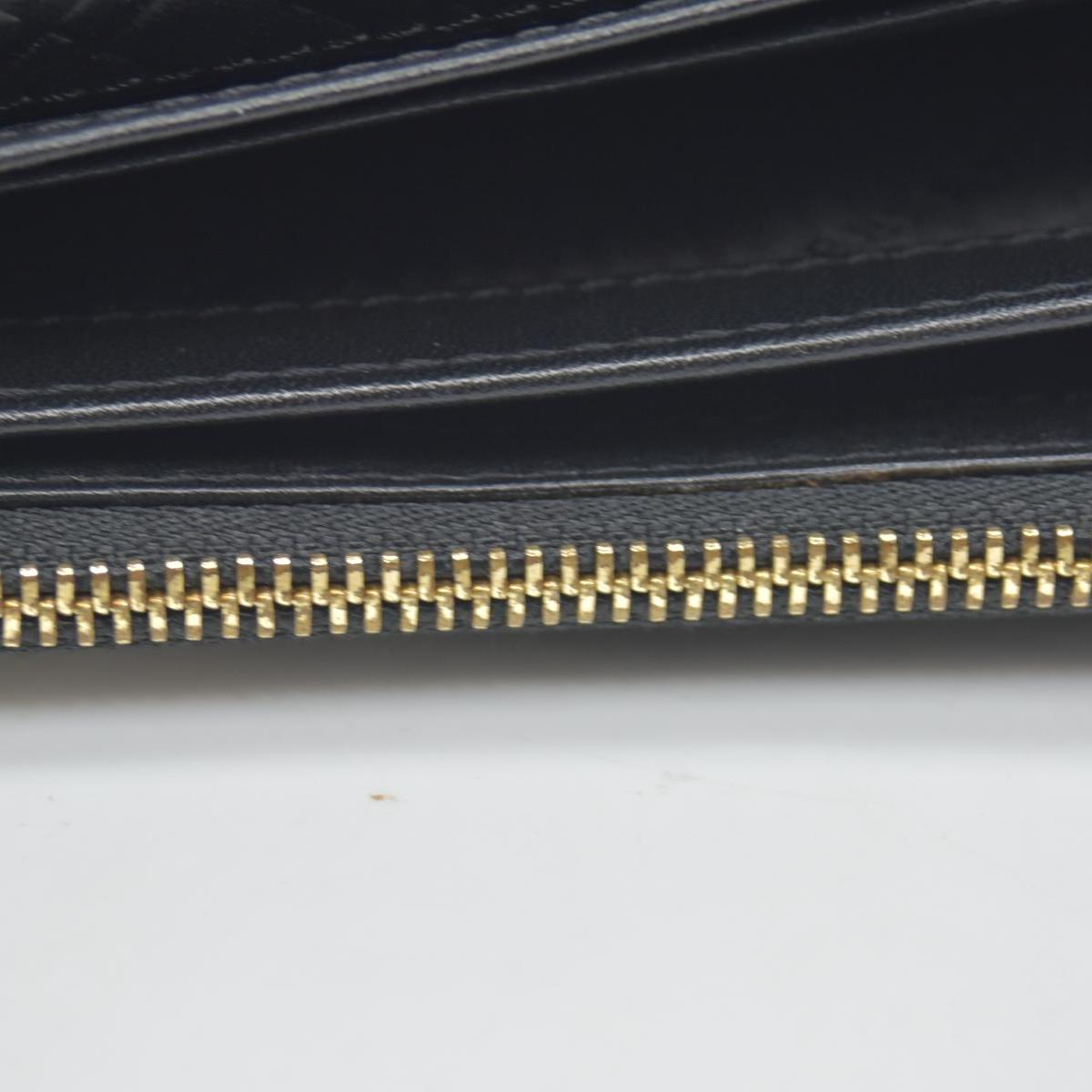 $620 Burberry Grainy Calfskin Patent Black Leather Porter Continental Wallet Black CONSIGNMENT