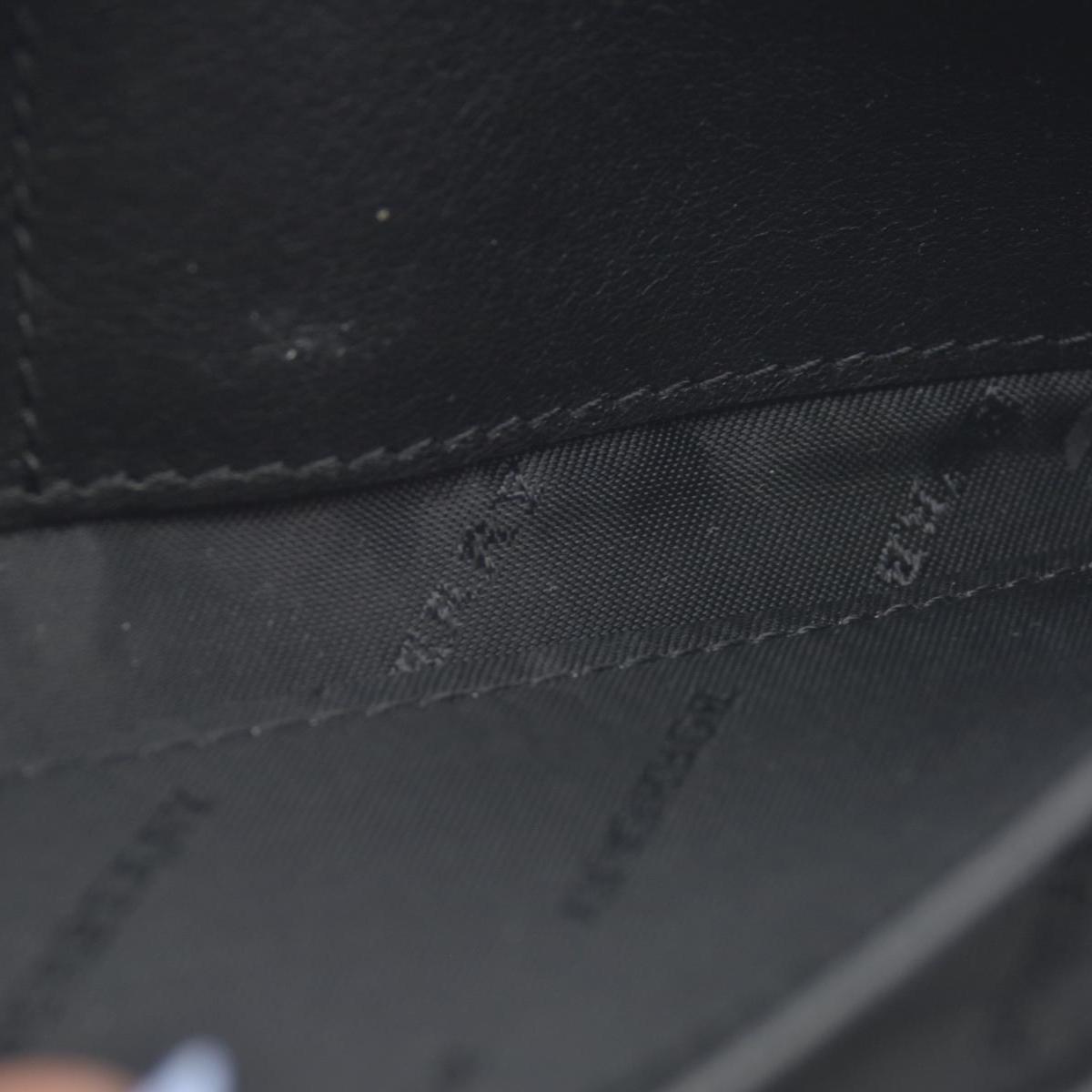 $620 Burberry Grainy Calfskin Patent Black Leather Porter Continental Wallet Black CONSIGNMENT