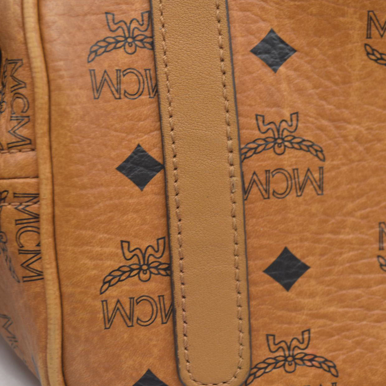 $770 MCM Tote Brown Cognac Liz Reversible Tote