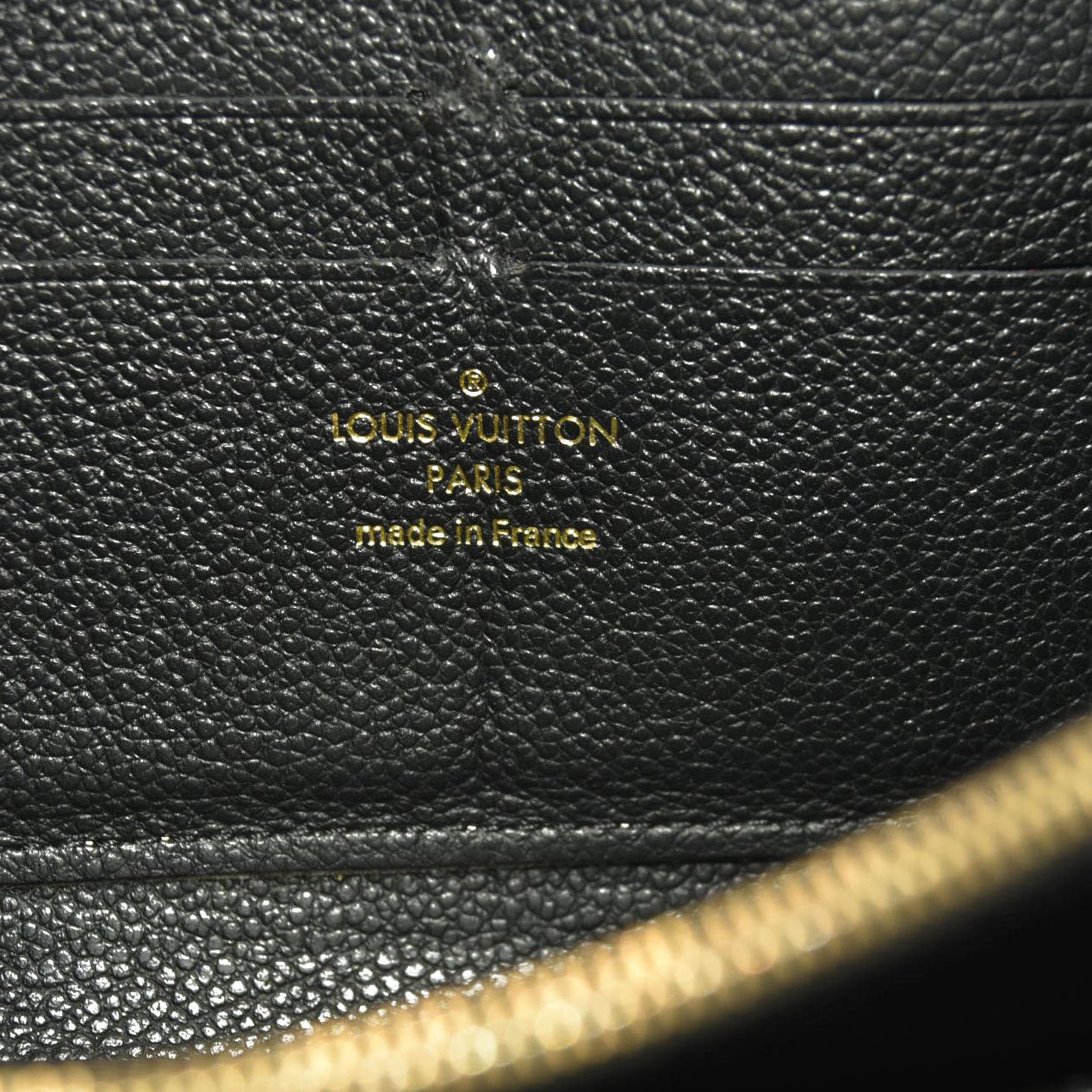 LOUIS VUITTON Empreinte Secret Long Wallet Black TN4115