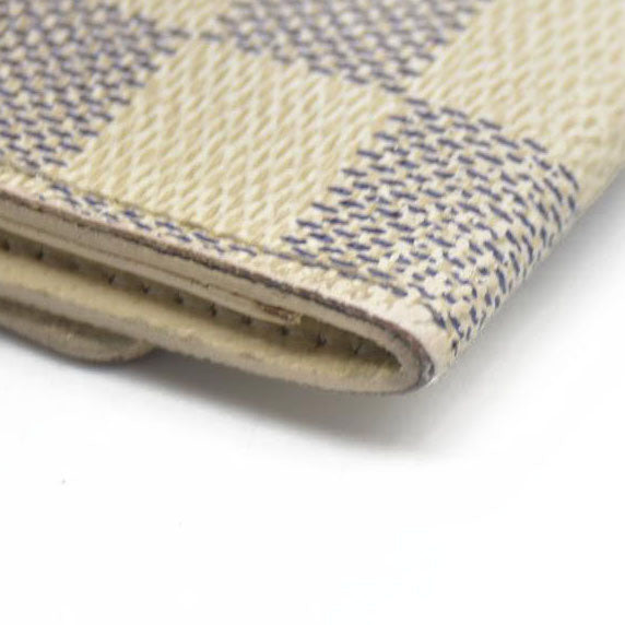 AUCTION $345 Louis Vuitton Damier Azur Multicles 6 Ring Key Case White CT3028