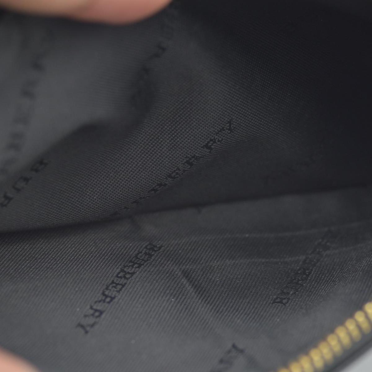 $620 Burberry Grainy Calfskin Patent Black Leather Porter Continental Wallet Black CONSIGNMENT