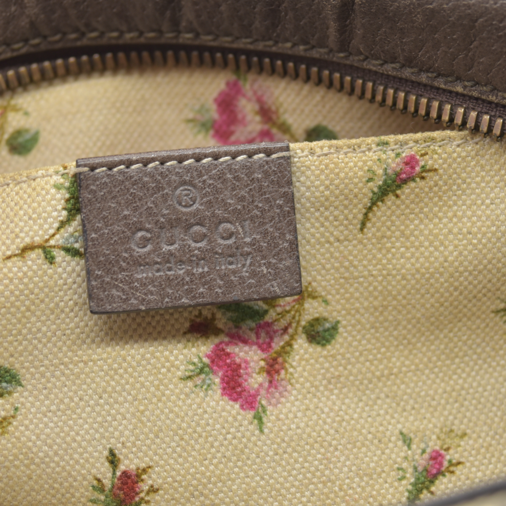 $1890 Gucci  GG Supreme Monogram Web Neo Vintage Shoulder Bag Beige New Acero Crop