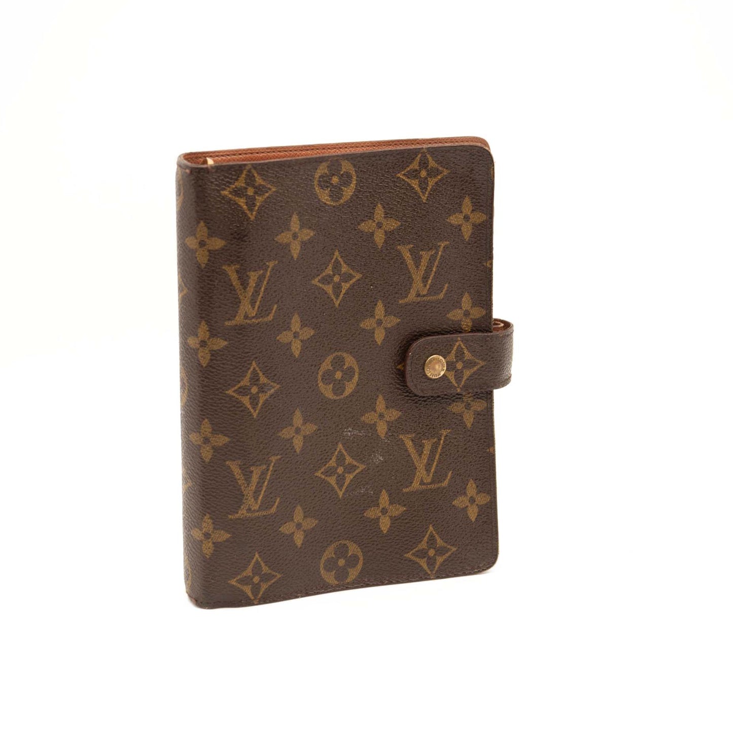 USED Louis Vuitton Medium Ring Agenda Cover Monogram MM