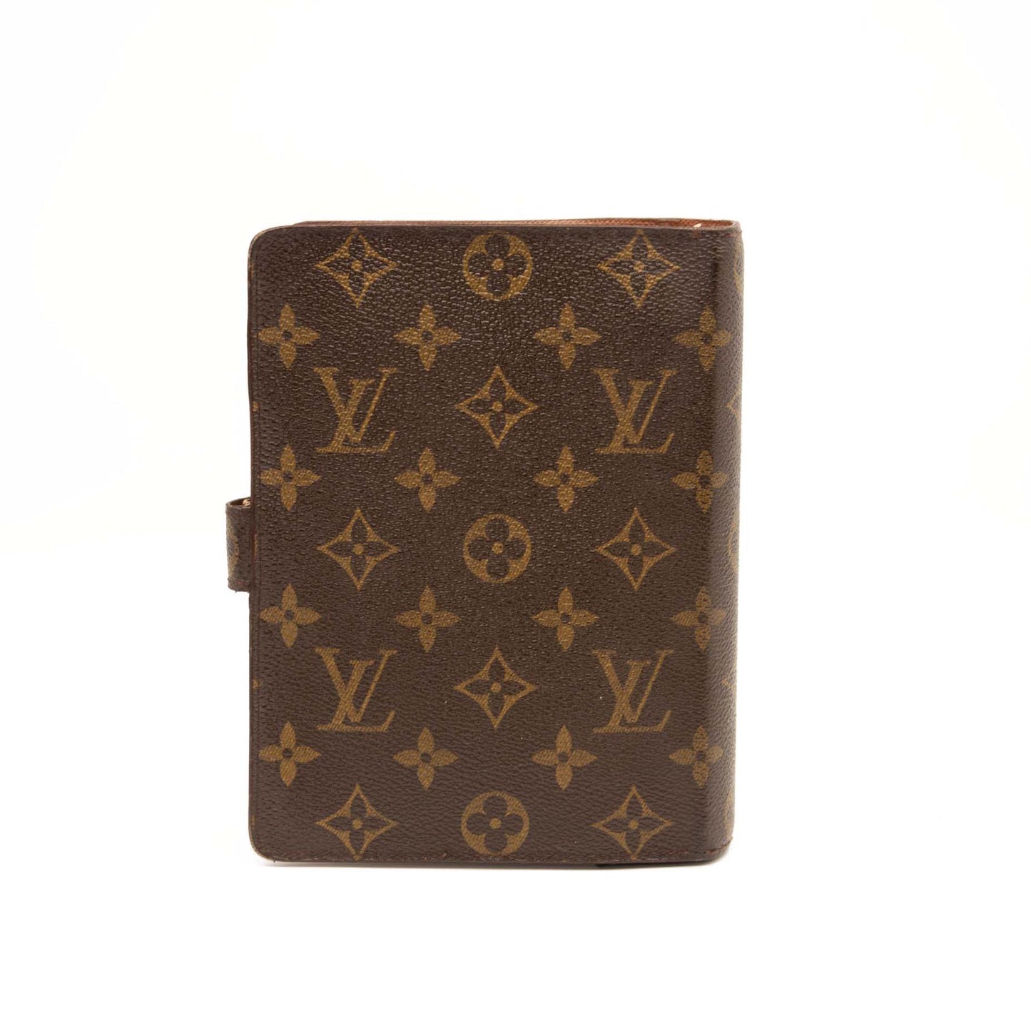 USED Louis Vuitton Medium Ring Agenda Cover Monogram MM