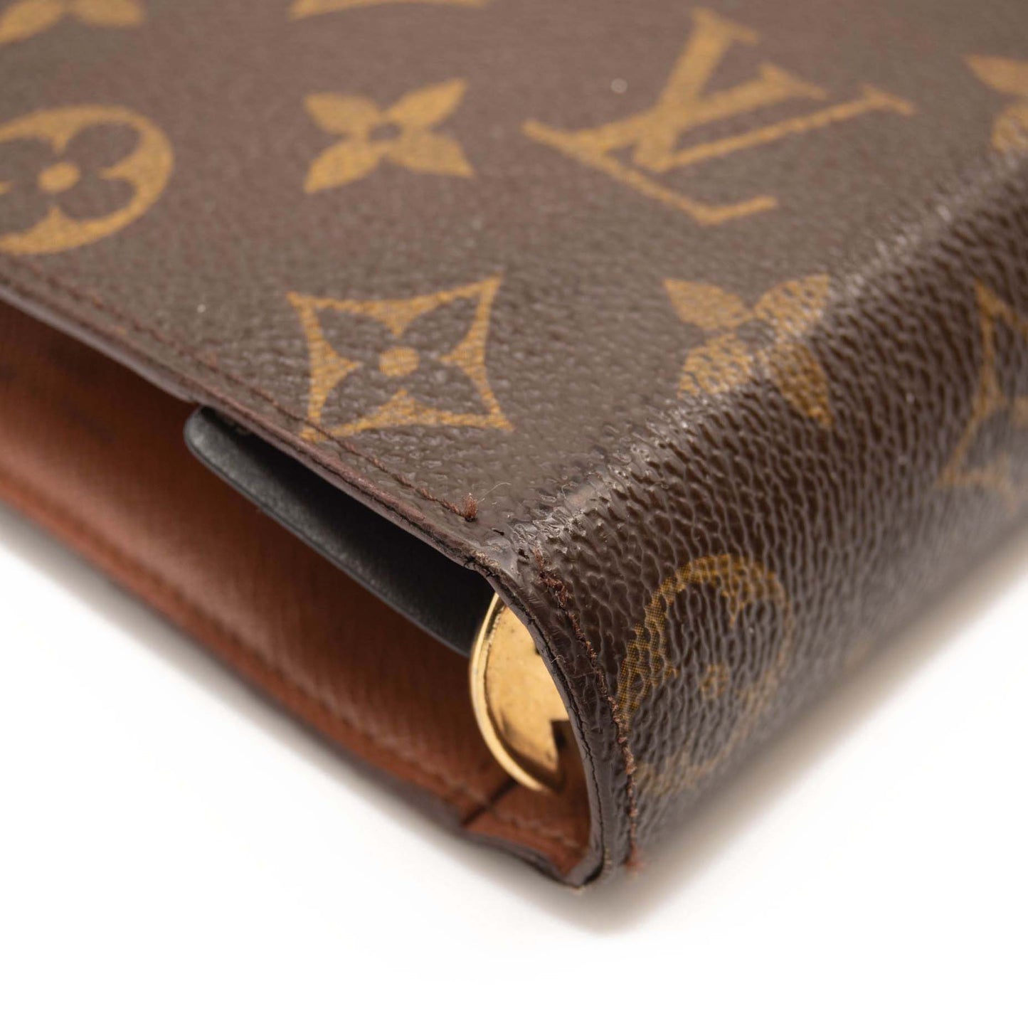 USED Louis Vuitton Medium Ring Agenda Cover Monogram MM