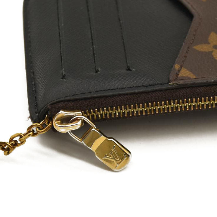 LOUIS VUITTON  Monogram Recto Verso Card Holder Black