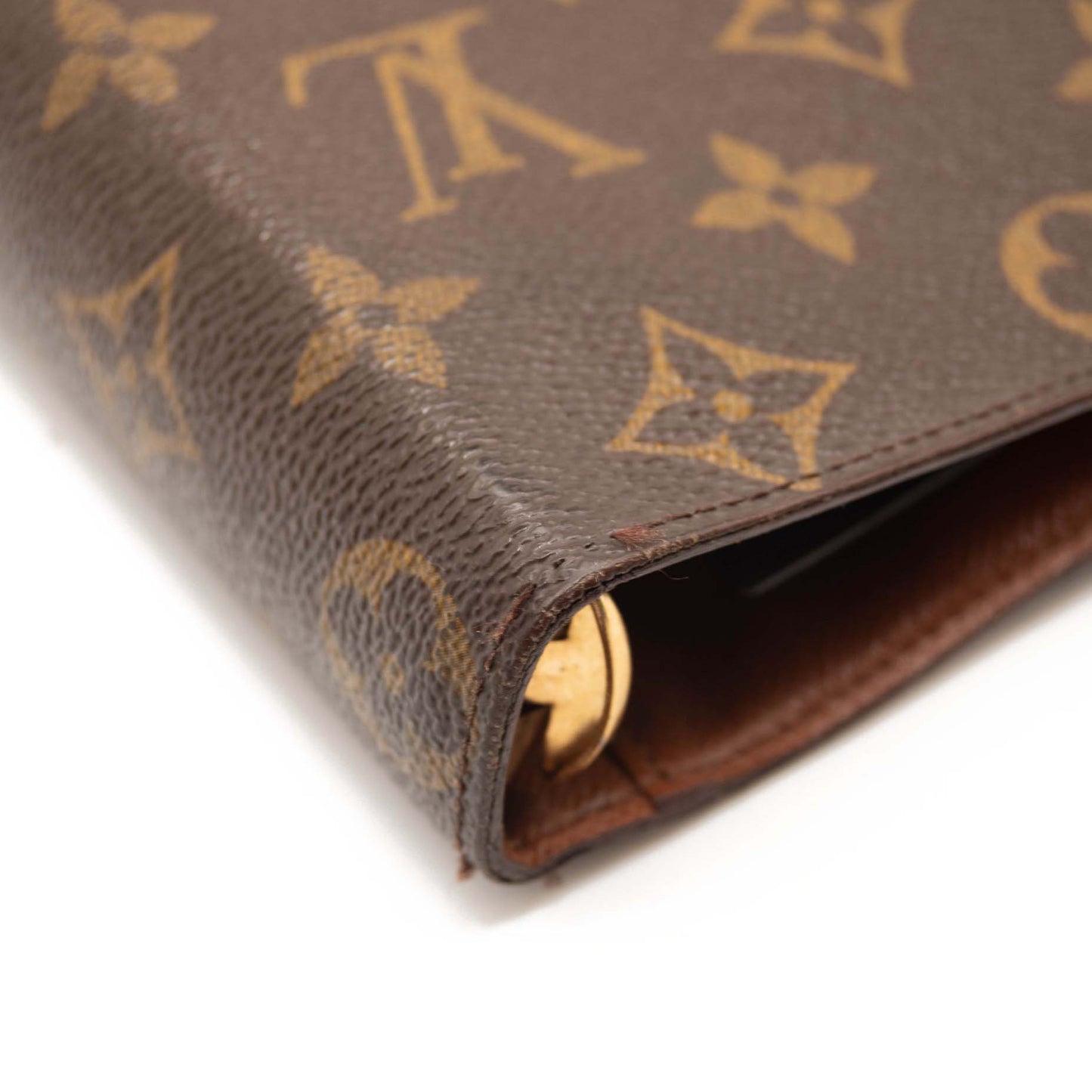 USED Louis Vuitton Medium Ring Agenda Cover Monogram MM