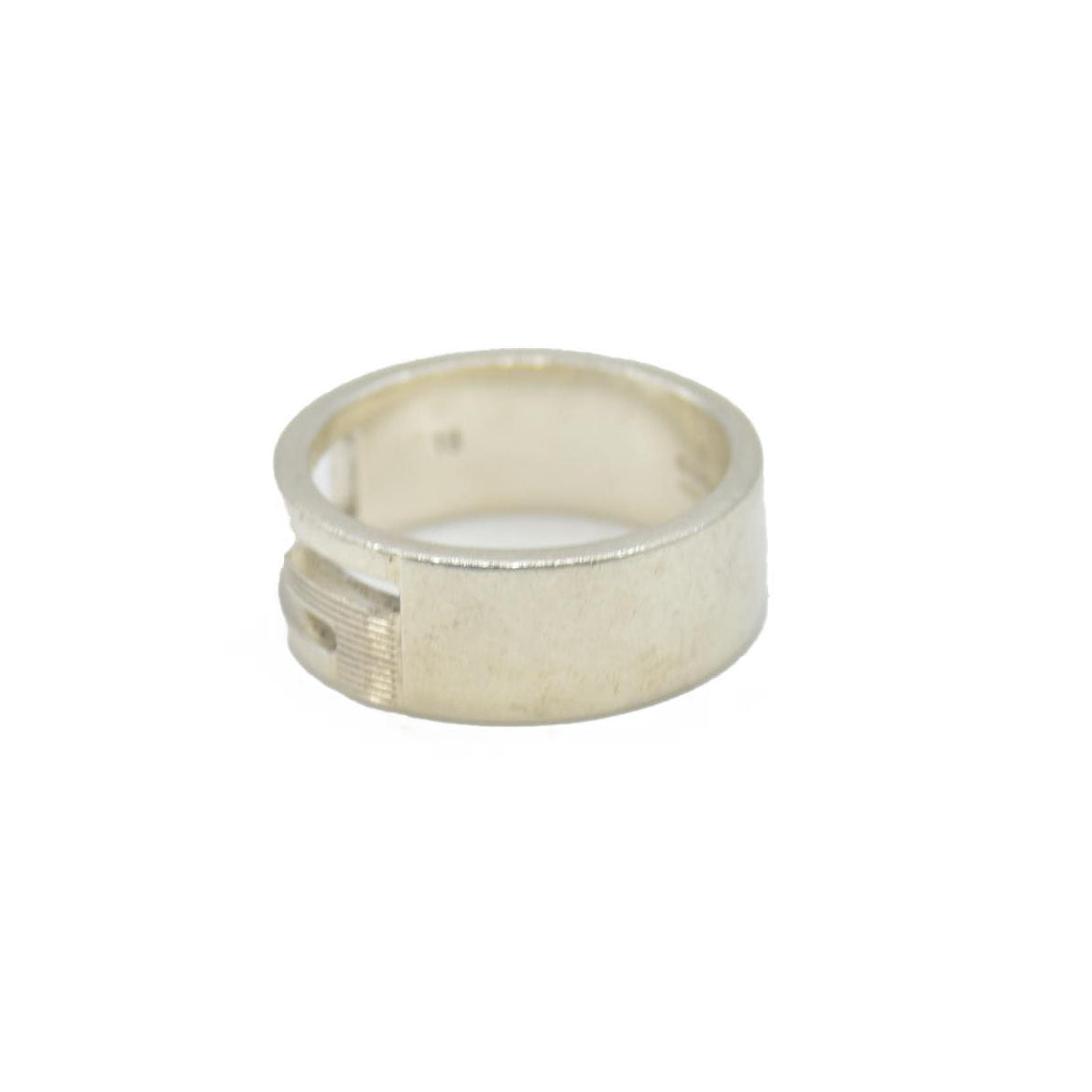 Gucci Sterling Silver G Cutout Ring 18 CONSIGNMENT