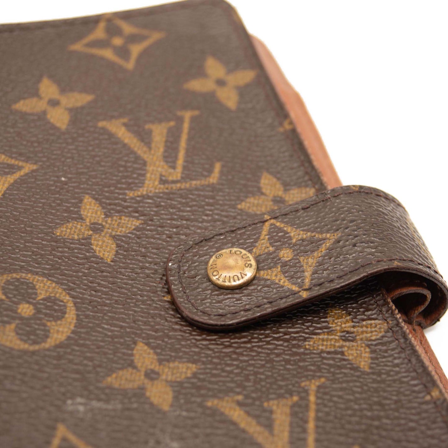 USED Louis Vuitton Medium Ring Agenda Cover Monogram MM