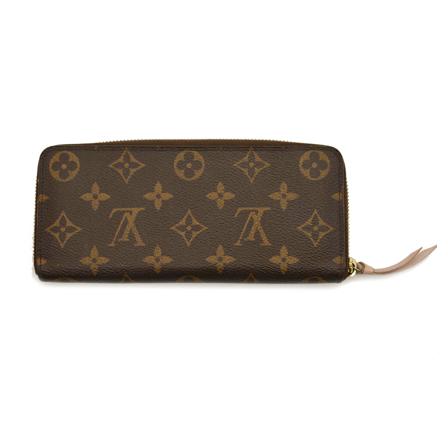 LOUIS VUITTON Damier Ebene Clemence Wallet Rose Ballerine CA0196