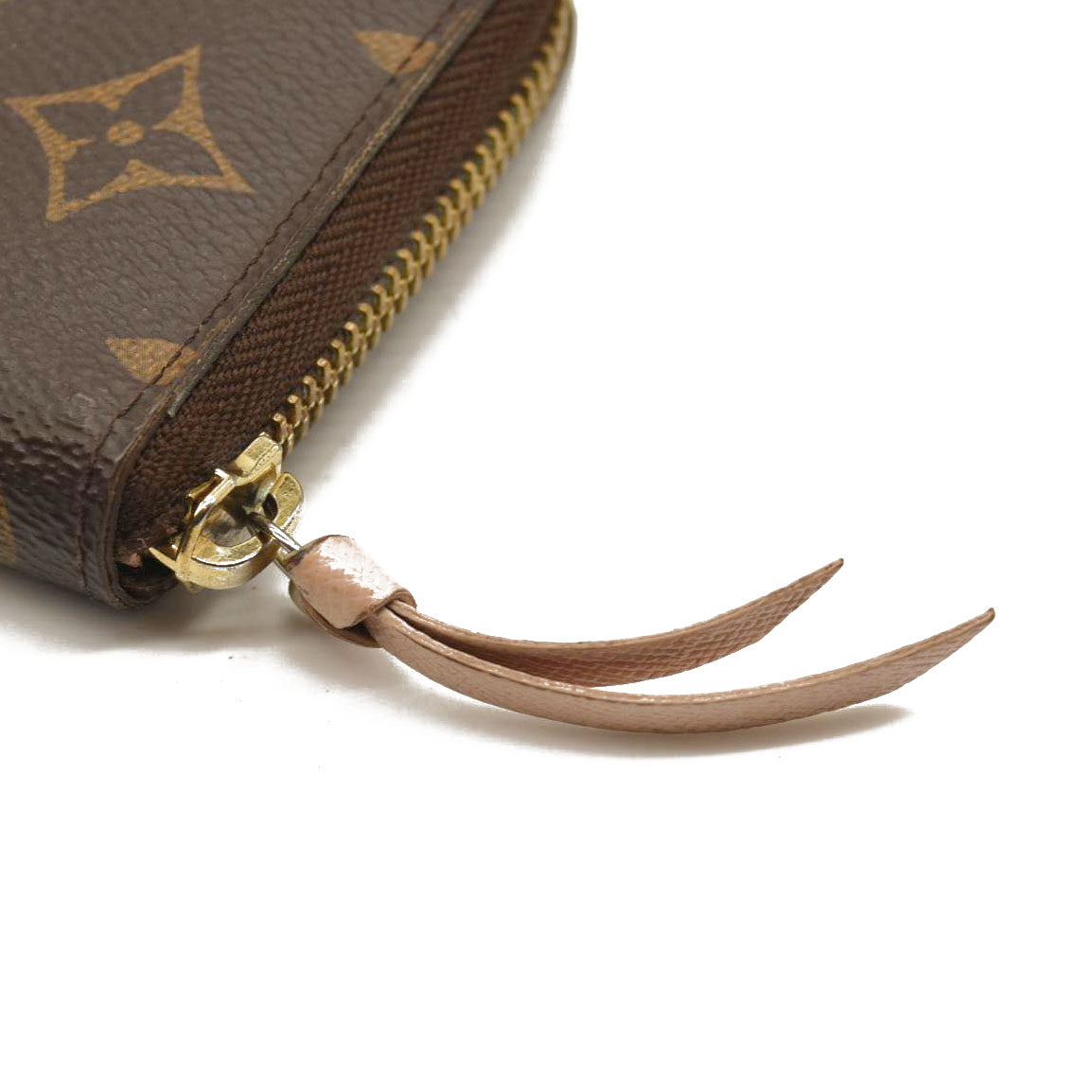 LOUIS VUITTON Damier Ebene Clemence Wallet Rose Ballerine CA0196