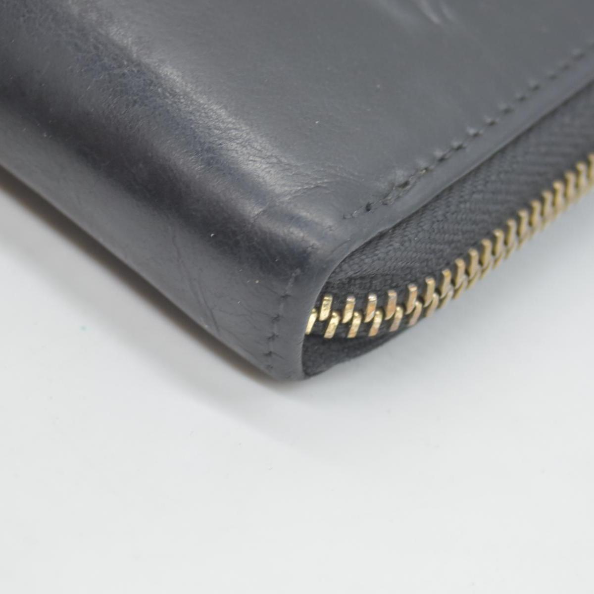 $840 BVLGARI ‘S.BULGARI’ ZIP AROUND WALLET BLACK CONSIGNMENT