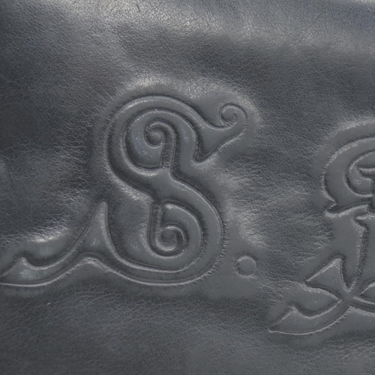 $840 BVLGARI ‘S.BULGARI’ ZIP AROUND WALLET BLACK CONSIGNMENT