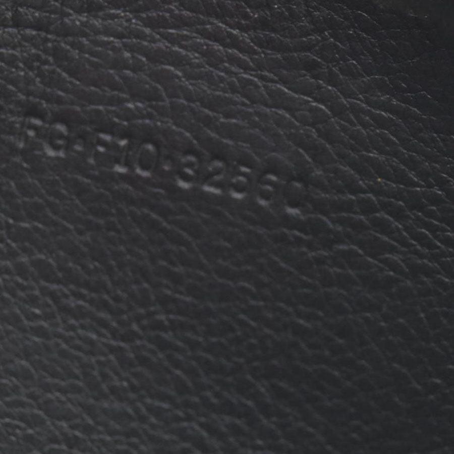 $840 BVLGARI ‘S.BULGARI’ ZIP AROUND WALLET BLACK CONSIGNMENT