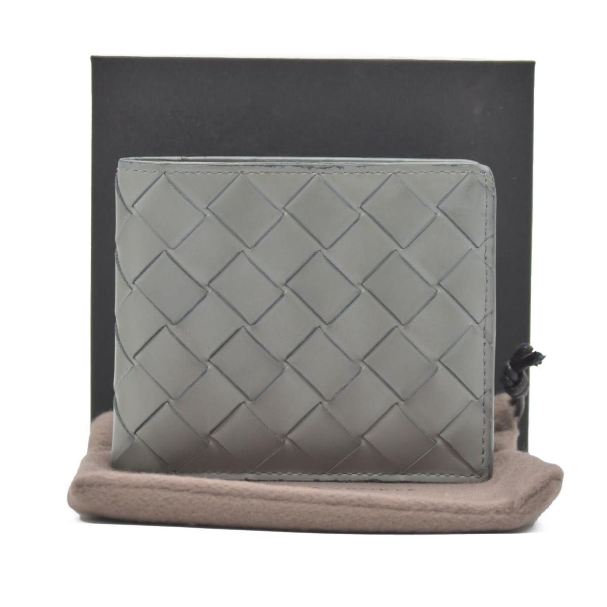 Bottega Veneta Nappa Maxi Intrecciato Bi-Fold Wallet