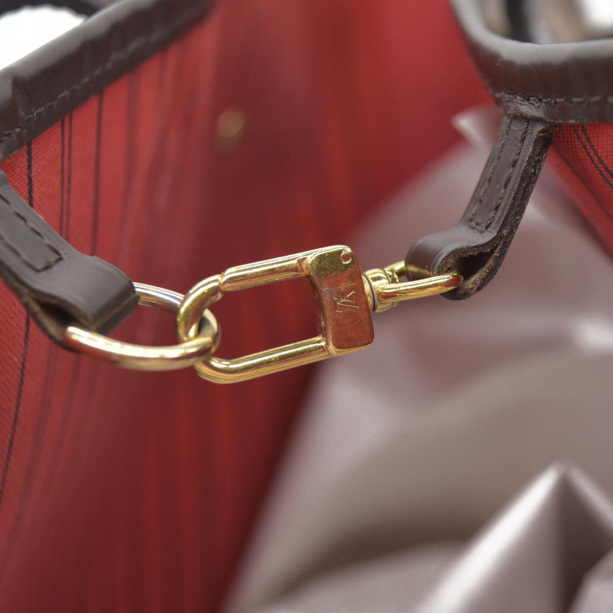 $2170 Louis Vuitton Damier Ebene Neverfull SD3109