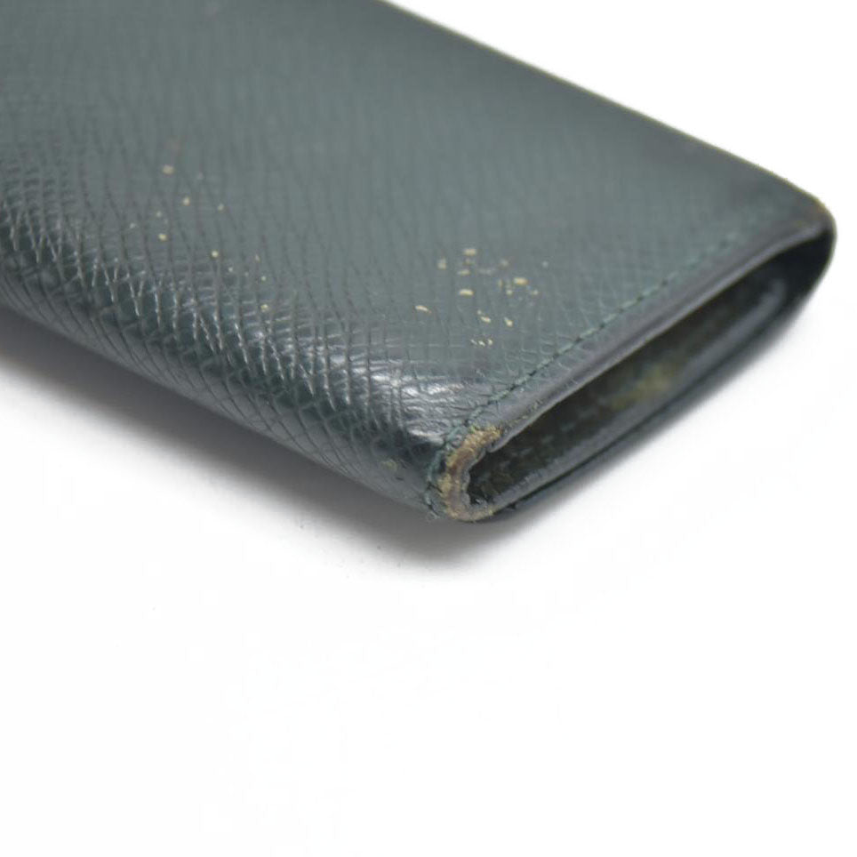 AUCTION $315 Louis Vuitton Taiga Leather Multicles 4 Ring Key Case Epicea CA0976