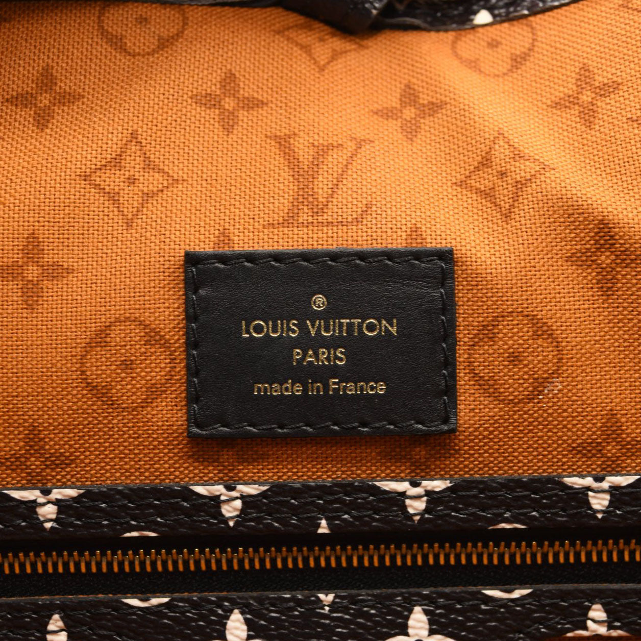 LOUIS VUITTON Monogram Giant Crafty Neverfull MM Creme Caramel