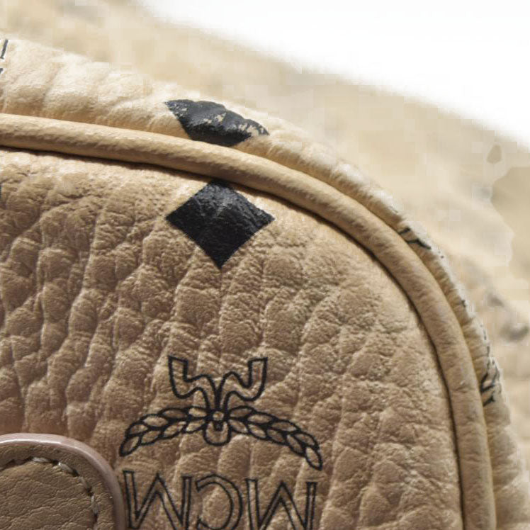 $830 MCM Tote Beige Large Liz Reversible Tote